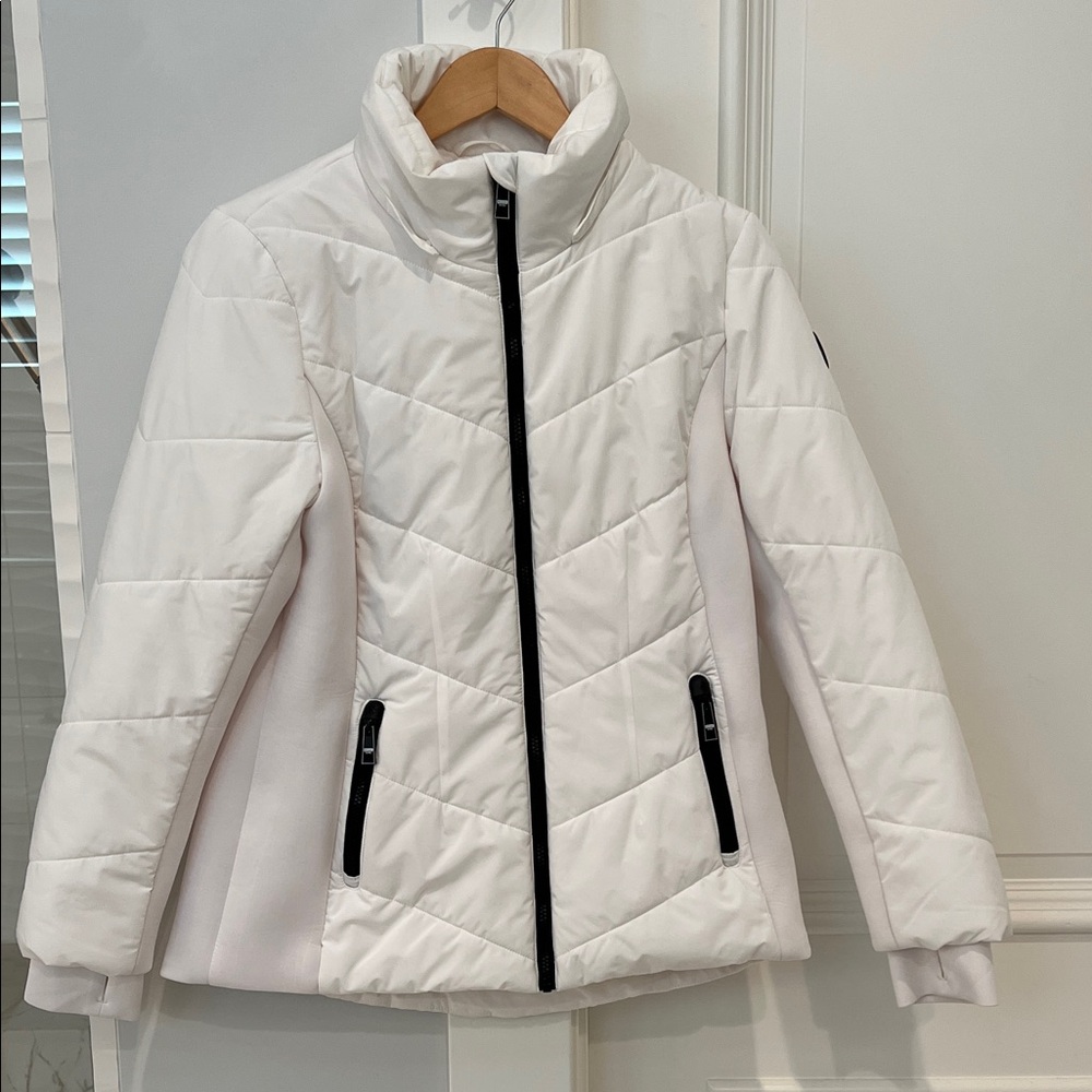 Michael Kors Quilted White Puffer Jacket
